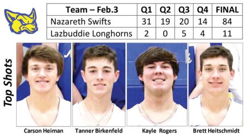Swifts take Longhorns, 84
