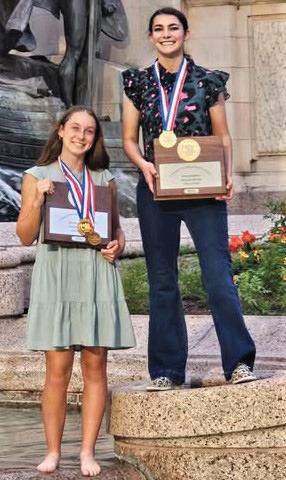 Nazareth UIL journalism state competitors had a good day, with the team earning second in the state. Madison Brockman placed 5th in copy editing and 3rd in feature writing and Gracie White placed 1st in headlines and Tops in Texas.