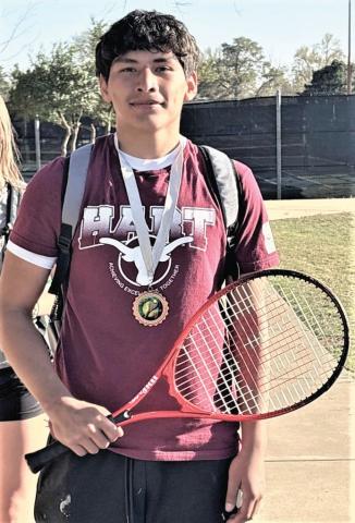 The Hart High School tennis team played at a tournament in Lubbock last Thursday. Dominic Dominguez placed 3rd in boys singles; Noah Marin, 4th, boys singles; Carolina Cardoza, 4th, girls singles; and Braelynn Geopfert and Jayben Juzaino, 4th in mixed doubles.