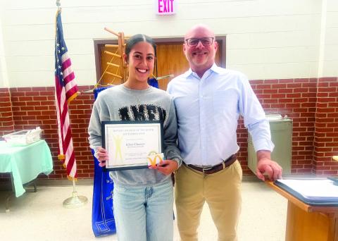 Kloe Chasco was selected as the Rotary Club Student of the Month