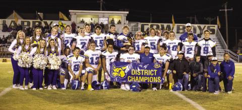 The Nazareth Swifts (7-3, 4-0) went unbeaten in district play to claim the district championship Friday night in Happy.