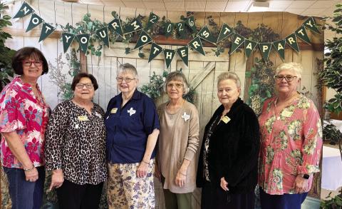 Glenda Gibson, Becky Tucker, Sheila Via, Linda Swanson, Lareta Bishop and Nancy Bonds attending the District 2 meeting in Snyder, Texas.