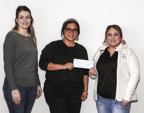 Texas Plains Federal is proud to give our members an opportunity to give back to the community. When you swipe your Community Debit Card on a signature (credit) transaction, we’ll donate a percentage to a charitable organization at no cost to you! Proceeds from the Community Debit were presented to the Youth Athletics Program of Tulia. Krystal Macias accepted the donation from Kawliga Height and April Garza.