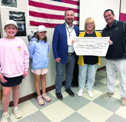 Big thanks to Ty Cox with education credit union. Mrs. McMillan was awarded the pocket change grant to use in her classroom!