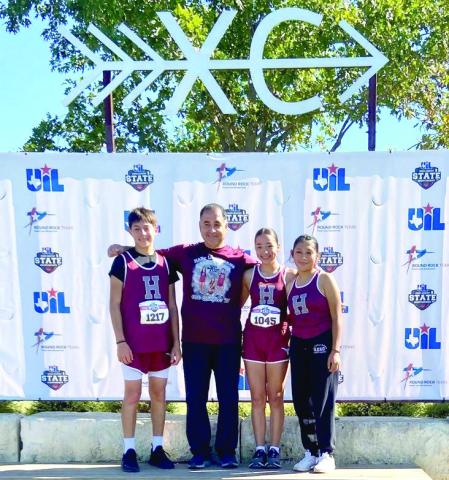Congratulations to University Interscholastic League (UIL State Cross Country qualifiers from Hart for representing Hart ISD at the state meet last week. Results included: 20th Lexi Cisneros 12:57; 25th America Flores 13:00 and 54th Avram Morales 18:45.