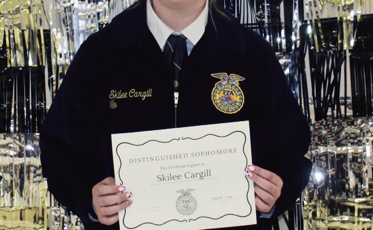 Distinguished Sophomore - Skilee Cargill