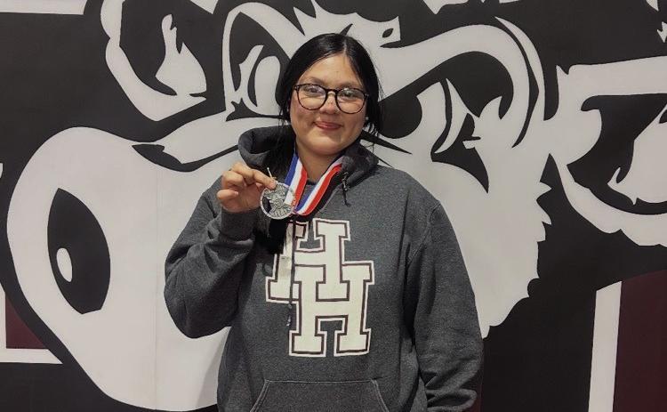 Congratulations to Azlyn Zallar for taking second place in Shot Put at the Randall Relays last week.