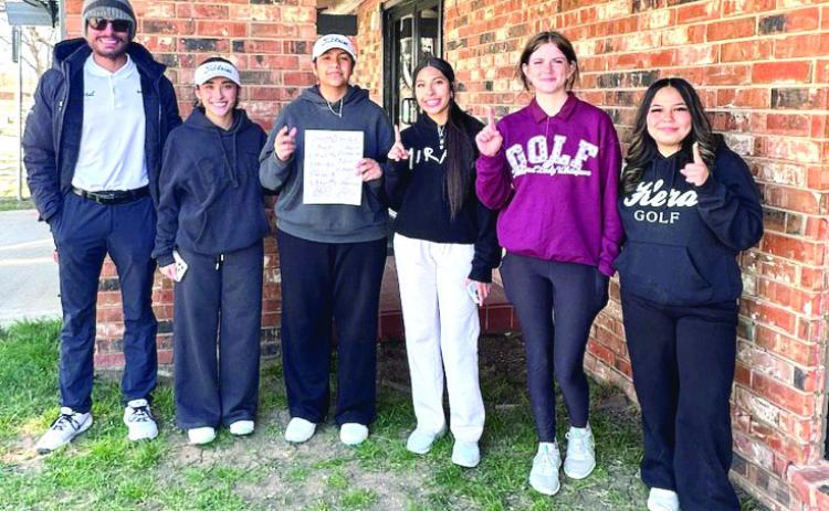 Congratulations to the Lady Whiteface Golf Team. The team brought home first place at the golf tournament held in Dimmitt in March.