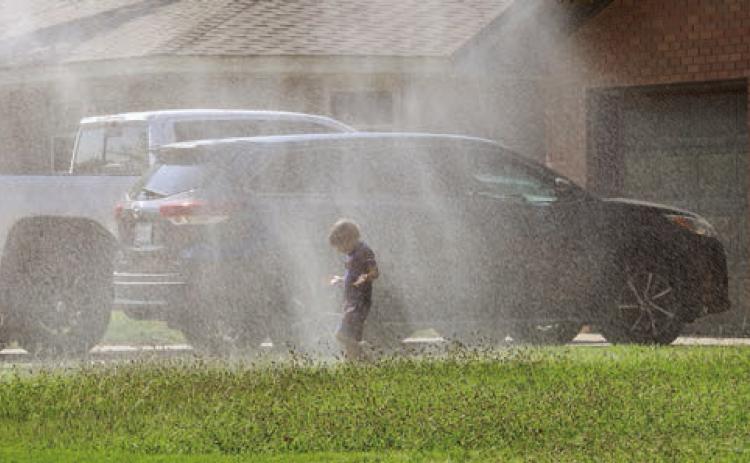 Tulia Fire Department Splashing the Kids Back to School