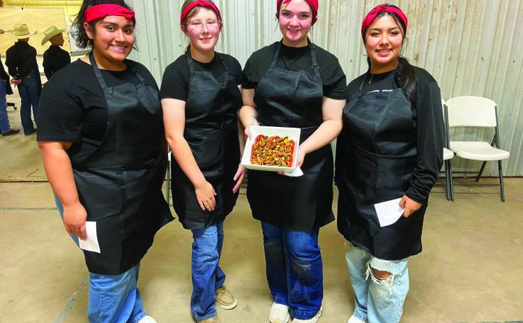 Matalee Alvarez, Laura Mote, Avary Wesley, Destiny Chavez Coach-Kristy Mote