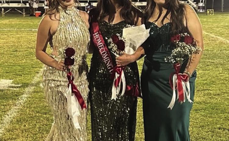 CONGRATULATIONS, HOMECOMING QUEEN Hart ISD would like to give a HUGE congratulations to 2026 Homecoming Queen, Adamari Morales. We also want to recognize our wonderful Homecoming Queen candidates, **Lya Lopez** and **Hannah Hernandez**.