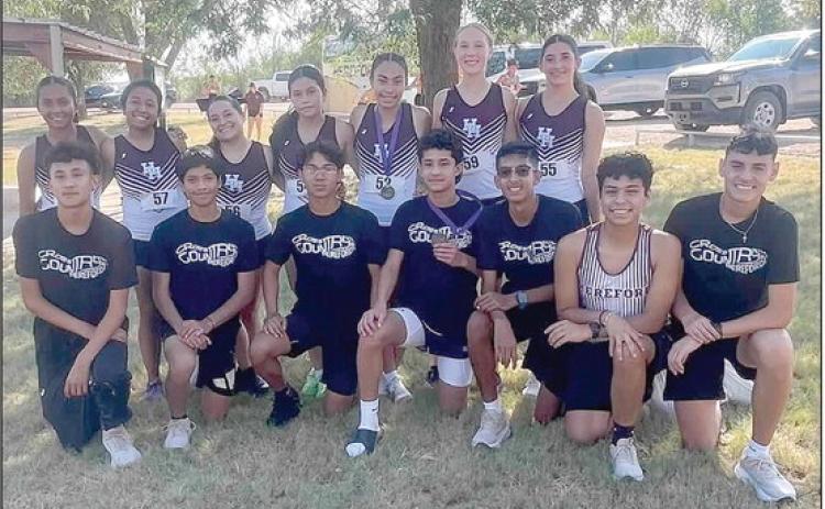 Hereford High School’s cross country athletes had a great weekend of competition at the Clovis meet. The varsity girls placed fourth as a team while the varsity boys came in third place. Top individuals included Mark Reyes - 3rd Place and Gabby Gonzalez - 9th Place Individual. This morning the teams hosted the Hereford Cross Country meet.