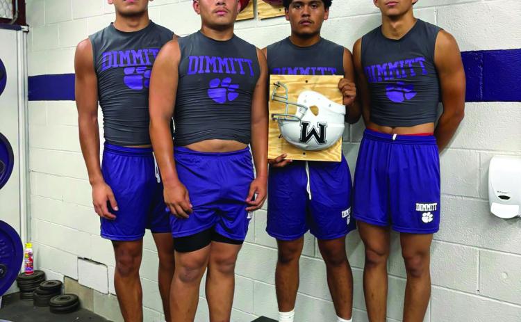 Week 3 Dimmitt vs Muleshoe Players of the Game Offense - Hugo Rodriguez &amp; Dominik Navarro Defense - Gustavo Ornelas &amp; Baylor Navarro