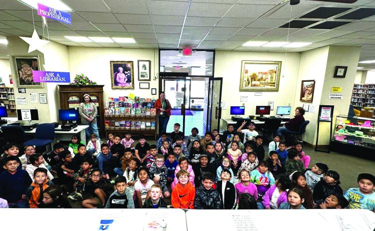 First graders from Dimmitt's Richardson Elementary School visited Rhoads Memorial Library recently during an end-of-school field trip. Accompanied by their teachers, the group walked to the public library and learned about the upcoming Summer Reading Program set to begin June 2, 2026