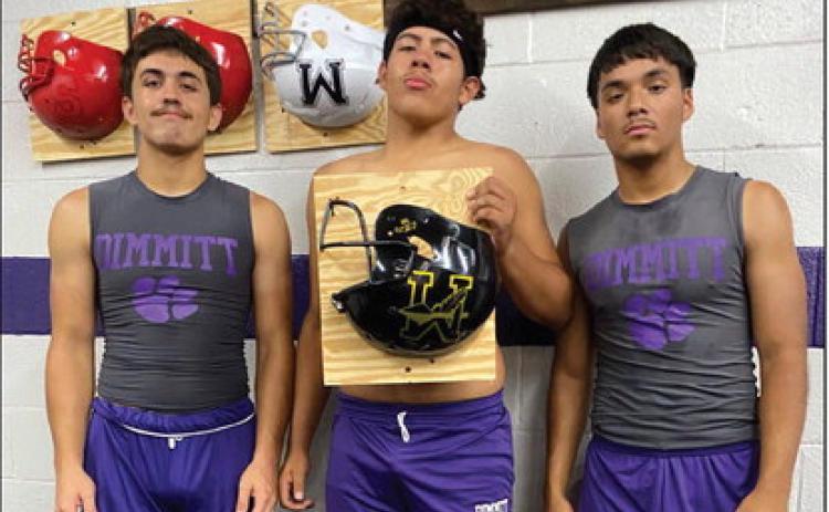 Week 4 Dimmitt vs Morton Players of the Game Offense - Joaquin Arias &amp; Javian Aguero Defense - Jaime Arzate