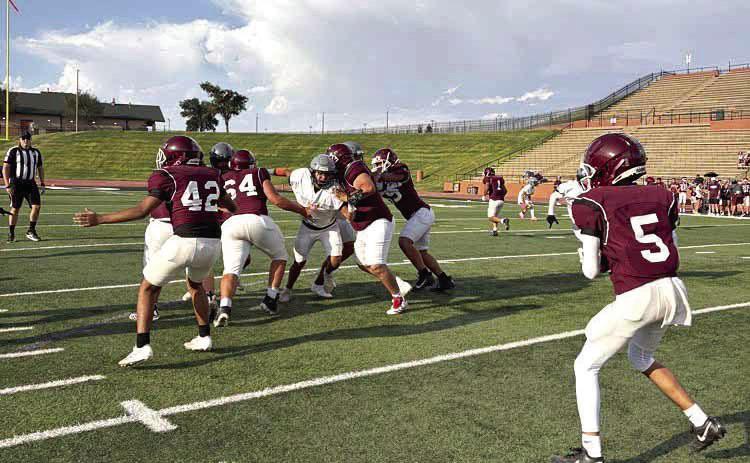 Hereford took on Caprock at Dick Bivins Stadium in Amarillo last week for its final football scrimmage of 2026. Friday the Whitefaces travel to Borger to take on the Bulldogs. (Courtesy photo)