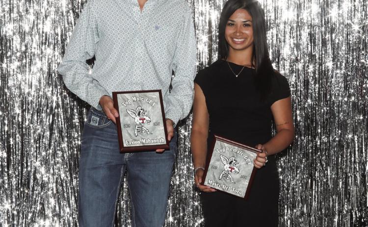 Highest GPA Athletes Easton Mahannah and Mayci Del Toro