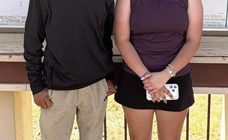 Uriel Prieto and Bray Chavira qualified for the Regional Golf Tournament after competing in district last week.