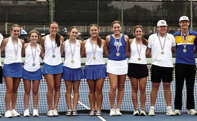 Eleven members of the Nazareth Tennis Team qualified for the Class A UIL State Championships May 7-8 in San Antonio. For a complete list of qualifiers see page 4 of this issue.
