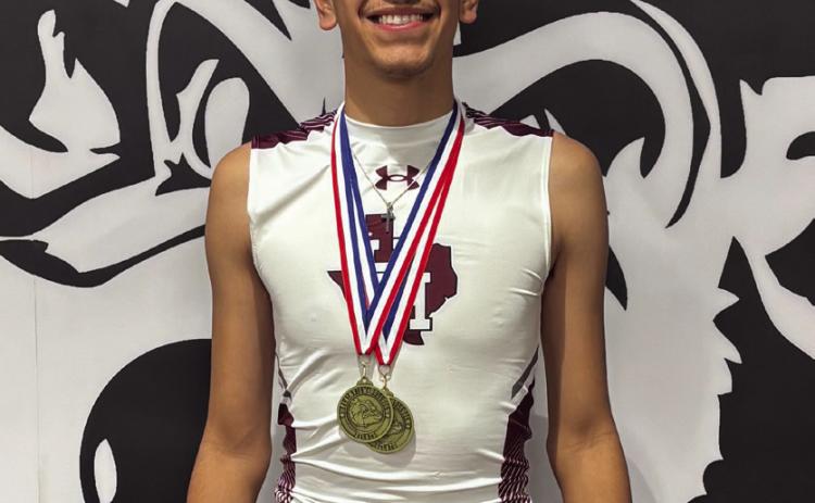 Izak Dominguez took first in 110-meter and 300-meter hurdles.