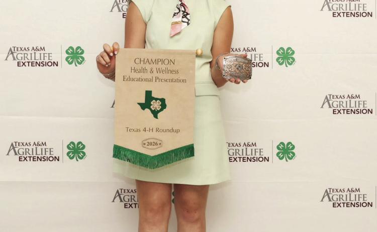 Addi Reed, 1st Place Health &amp; Wellness Educational Presentation.