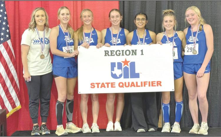 The Nazareth Swiftette cross country team earned a trip to the UIL State Cross Country Championships Friday, Oct. 31 after qualifying at the Regional Cross Country Championships. The team placed third overall. Individual results including 14th — Madison Brockman, 23rd — Bridget Osterkamp, 31st — Mallory Wilhelm, 42nd — Zeli Olivas, 52nd — Aubree Rowland and 59th — Jolee Pigg.