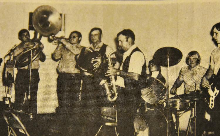 'OOMPAH' SOUND-- The Havlak “oompah” Polka Band was brought in from Rowena, Texas to perform at the first couple of Nazareth German Festivals in 1973 and 1974 and stirred the crowd in attendance to dance.