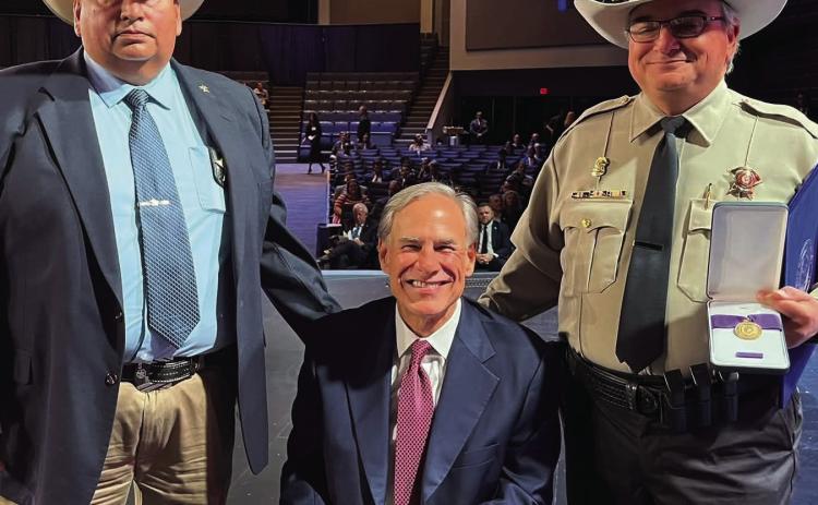 Chief Deputy Brent Harrison was awarded the Star of Texas by Governor Greg Abbott on Sept. 11 at the Shoreline Baptist Church in Round Rock. There were 44 recipients from throughout the State of Texas that received the award. Chief Deputy Harrison was awarded the Star of Texas for the incident where Chief Deputy Harrison was shot and wounded by a suspect in the northwest part of Castro County on May 8, 2026.
