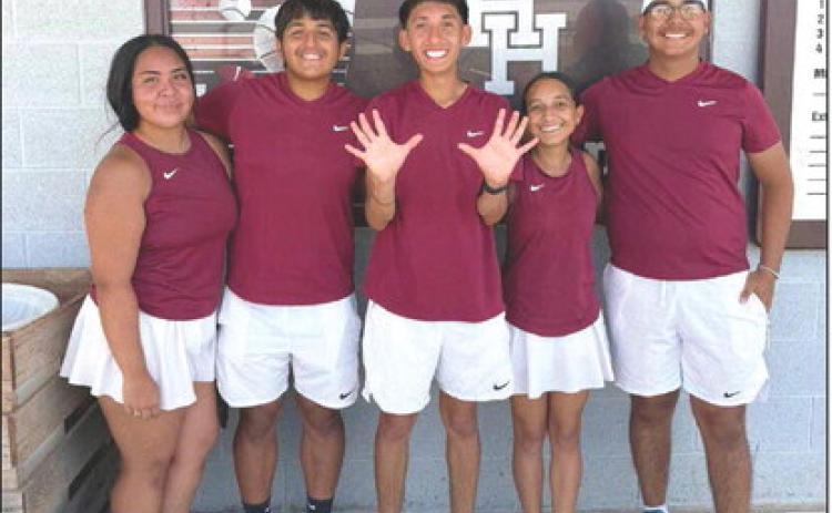 The Herd continues to win at home! We took down the Caprock Longhorns with a 16-3 victory! Today’s clincher belongs to Zamiha Escobedo (center), who secured the team’s 10th win with an 8-2 victory in singles. Thursday, August 20 the team hosts Randall.