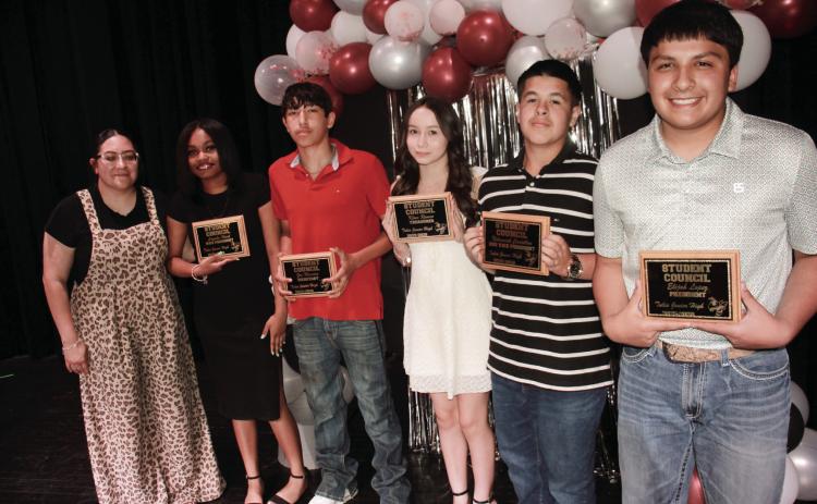 Student Council Officers Vice President Layaha Ward, Secretary Zac Maestes, Treasurer Kloee Ramos, 2nd Vice President Nehemiah Castellon, President Elijah Lopez