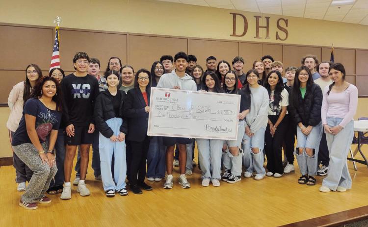 As part of Hereford Texas Federal Credit Union's commitment to supporting local communities, HTFCU recently donated $1,000 to the Dimmitt High School Class of 2026.